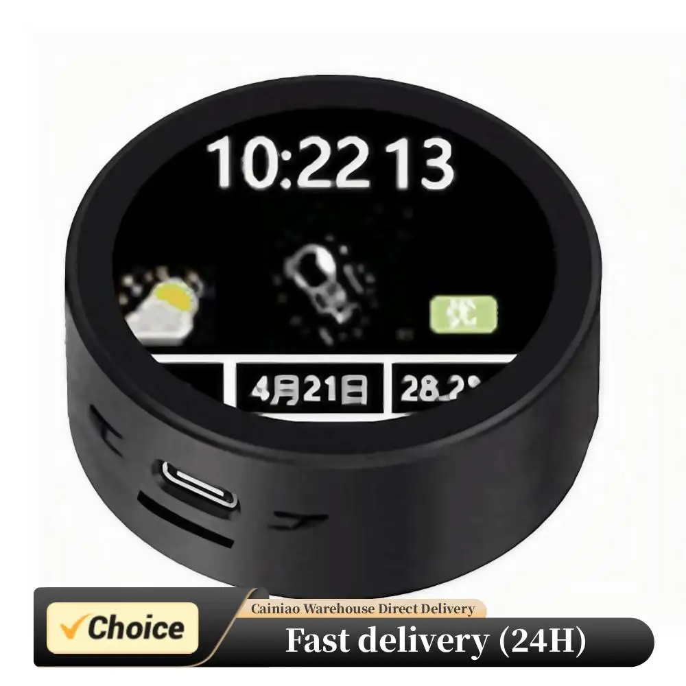 

ESP32-S3 DeepSeek Robot Chat Box TYPE-C Charging Round Development Board Mini TV Desktop Trinket Robot for Home Office School