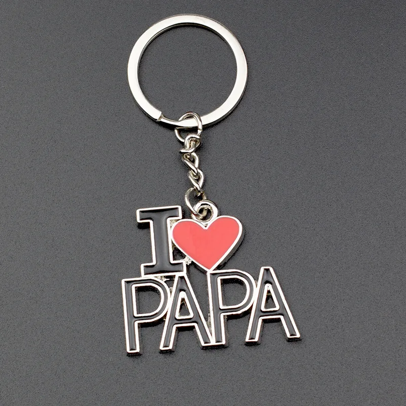 Portachiavi Personalizzato Papà Dalla Figlia | Inciso Con Frasi D'Amore In Tedesco | Regalo Emozionale Per Festa Del Papà E Compleanno