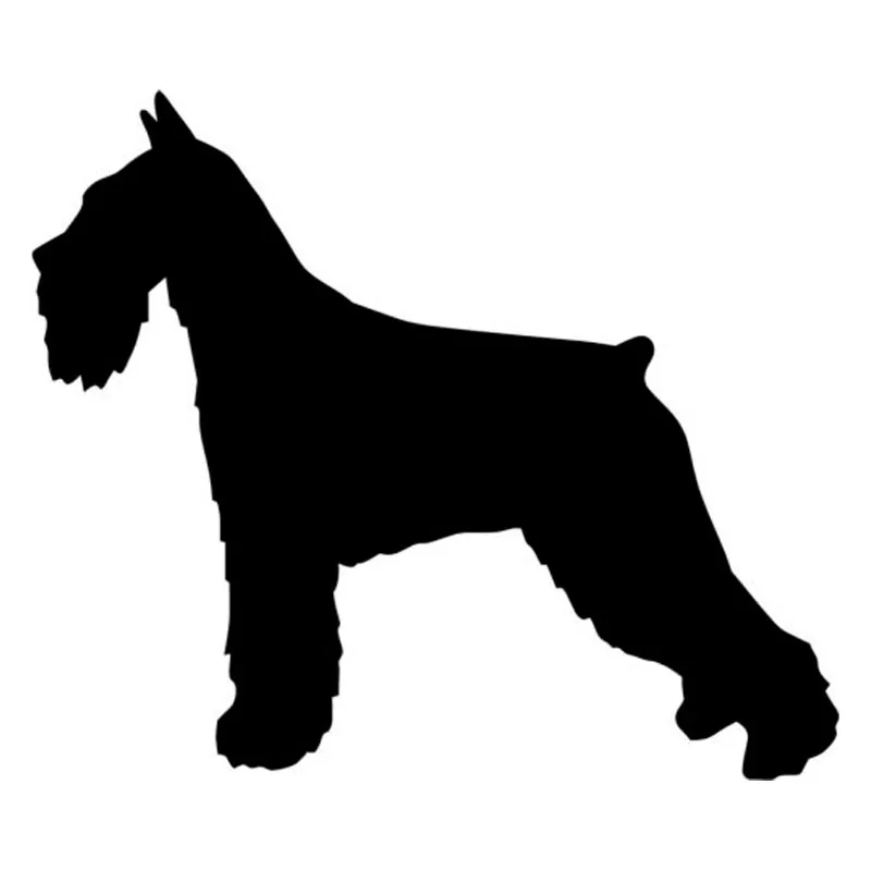 Jpzs Cute dog pattern polyethylene car, truck polyethylene, waterproof decoration, black/silver five colors, 13.2x11.2 cm
