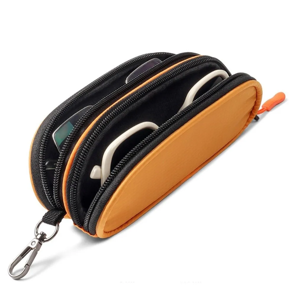 Double Layer Sunglasses Case Waterproof Durable Material Travel Bag Multi-Functional Organizer Storage Box Outdoor Activities
