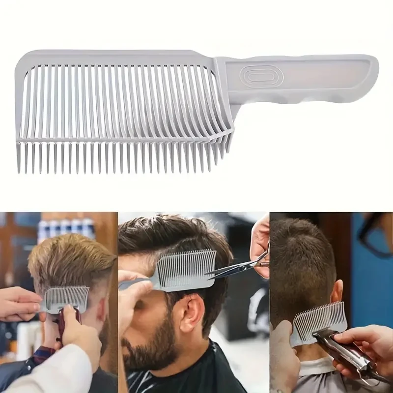 Fading Comb Professional Barber Clipper Blending Flat Top Hair Cutting Comb For Men Heat Resistant Fade Brush Salon Styling Tool