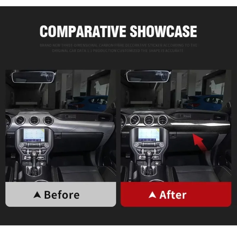 

Carbon Fiber Manufacturer Wholesale Central Control Auto Interior Part Car Interior Trim for Mustang 2015-2022