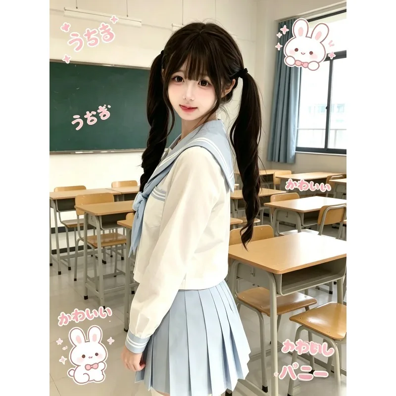 cute-bunny-jk-sailor-suit-japanese-preppy-sweet-long-sleeve-kindergarten-style-casual-uniform-fashion-matching-outfit-set