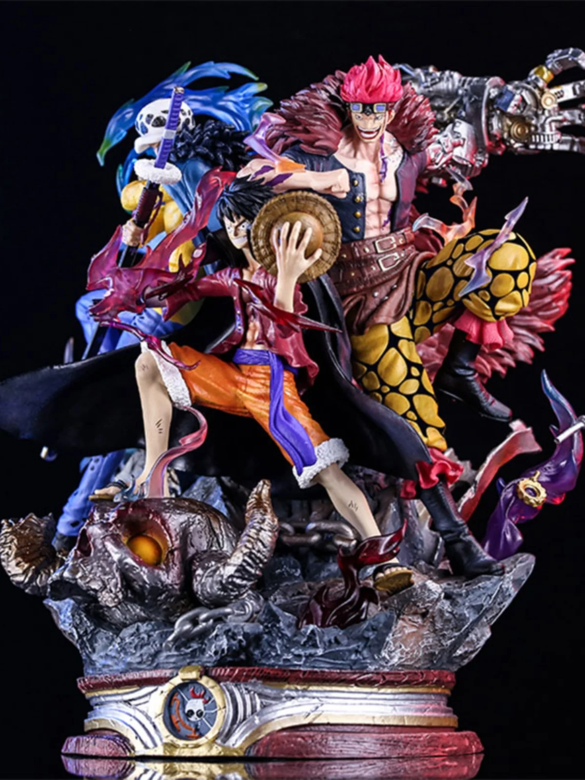 One Piece Figures Monkey D Luffy Kid Trafalgar 3 Captain Sattue Anime Action Figurine Manga  Toys Gifts Dolls Desktop Children