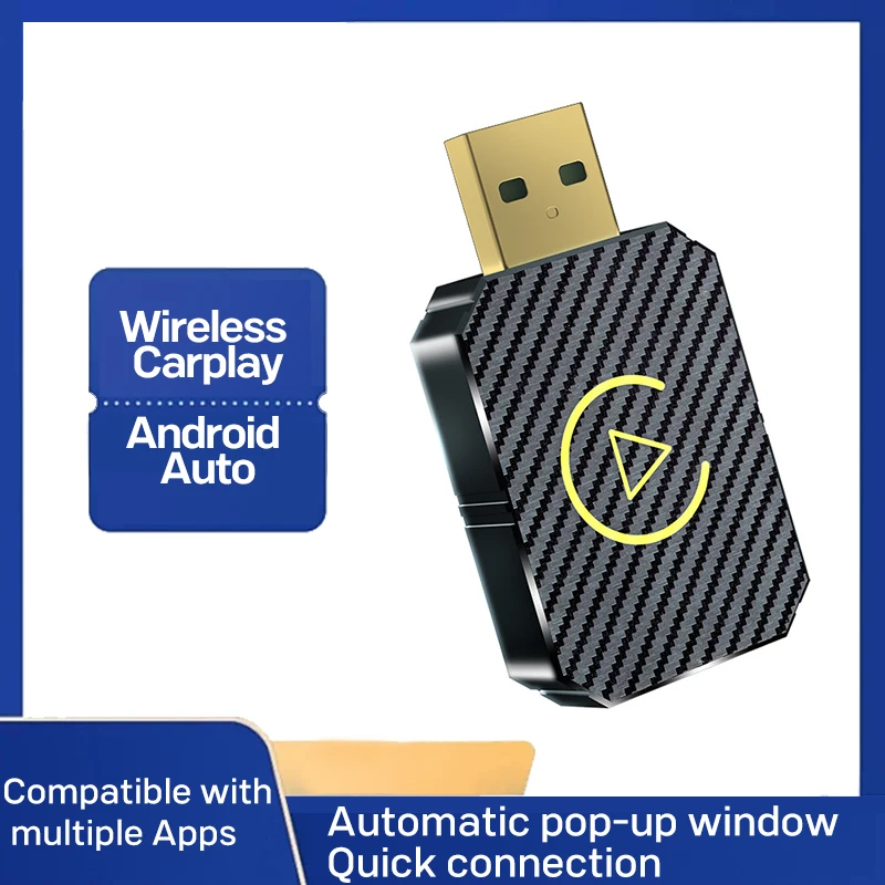 CarPlay Box Mini Android Auto Plug and Play Vehicle to Machine Interconnection Module Wired to Wireless Box Automobile Supplies