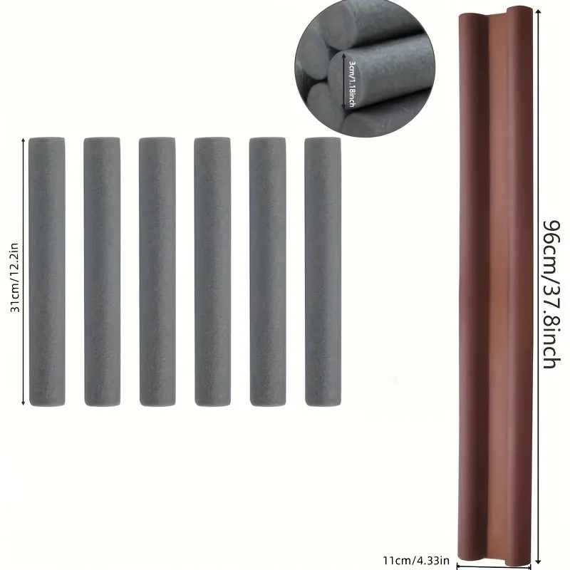 1PC 96cm/37.79inch Seal Strip for The Bottom of Doors Designed to Block Sound,- Suitable for Doors, Windows, And Gaps in Bedroom