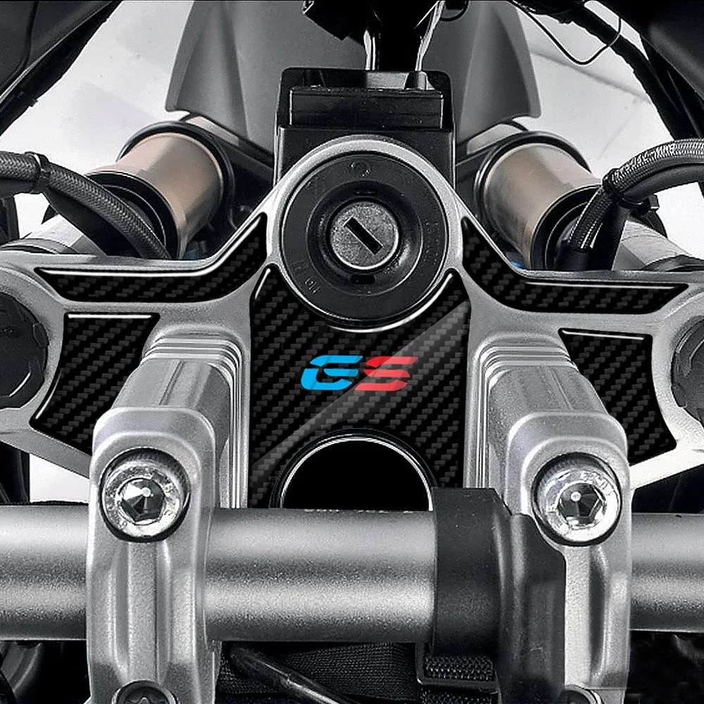 

R1200GS Motorcycle Carbon-look Top Triple Clamp Yoke Sticker For BMW Motorrad R1200GS 2008-2012