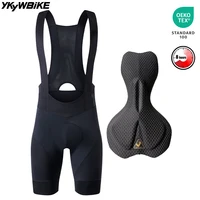 Pantalones Cortos de Ciclismo YKYWBIKE para Hombre, con Almohadilla para 8 Horas de Ciclismo, Pantalones Cortos de Ciclismo de Carretera, Pantalones Cortos de Verano, Pantalones Ajustados de Ciclismo