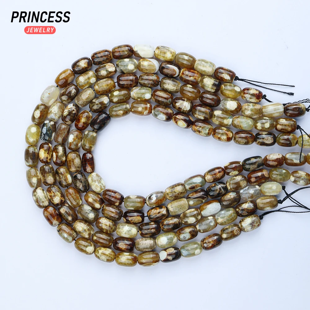 A+ Natural Fiery Agate Onyx Barrel Tubular Shape Beads for Jewelry Making Bracelet Necklace Wholesale DIY Beads Accessories