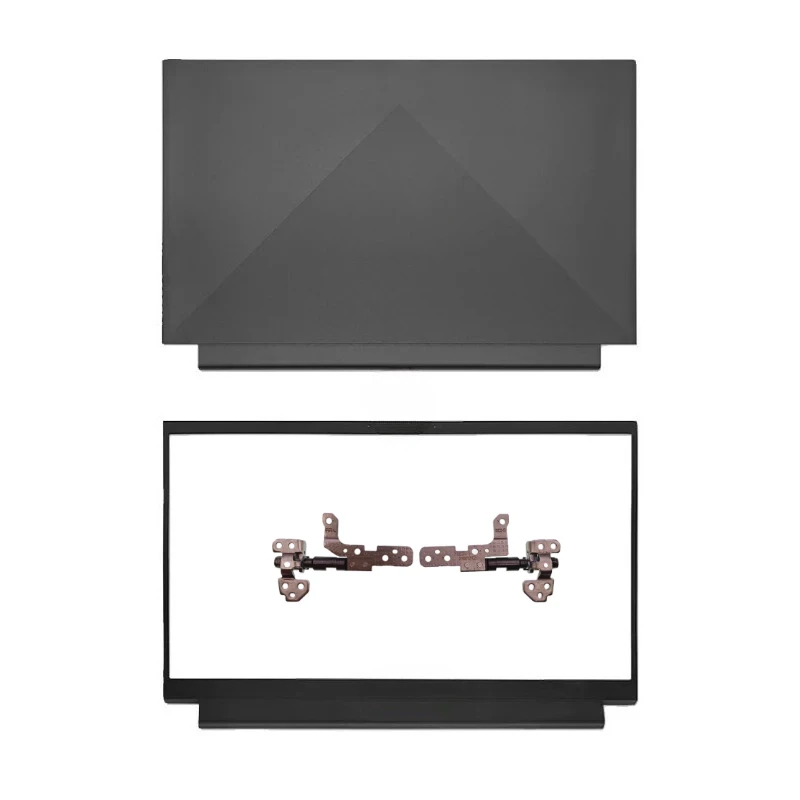 New Screen Back Cover Bezel For Dell G15 5510 5511 5515 5520 5521 Top Cover Rear Lid Hinges Front Frame Black Case 08MNTR 0HXRTH