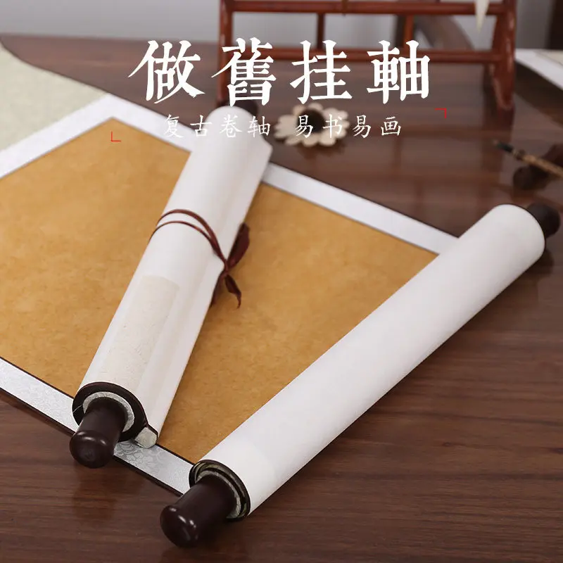 Chinese Xuan Paper Scroll, Blank Calligraphy Hanging Roll for Beginners & Artists, Home Office Wall Decor Gift