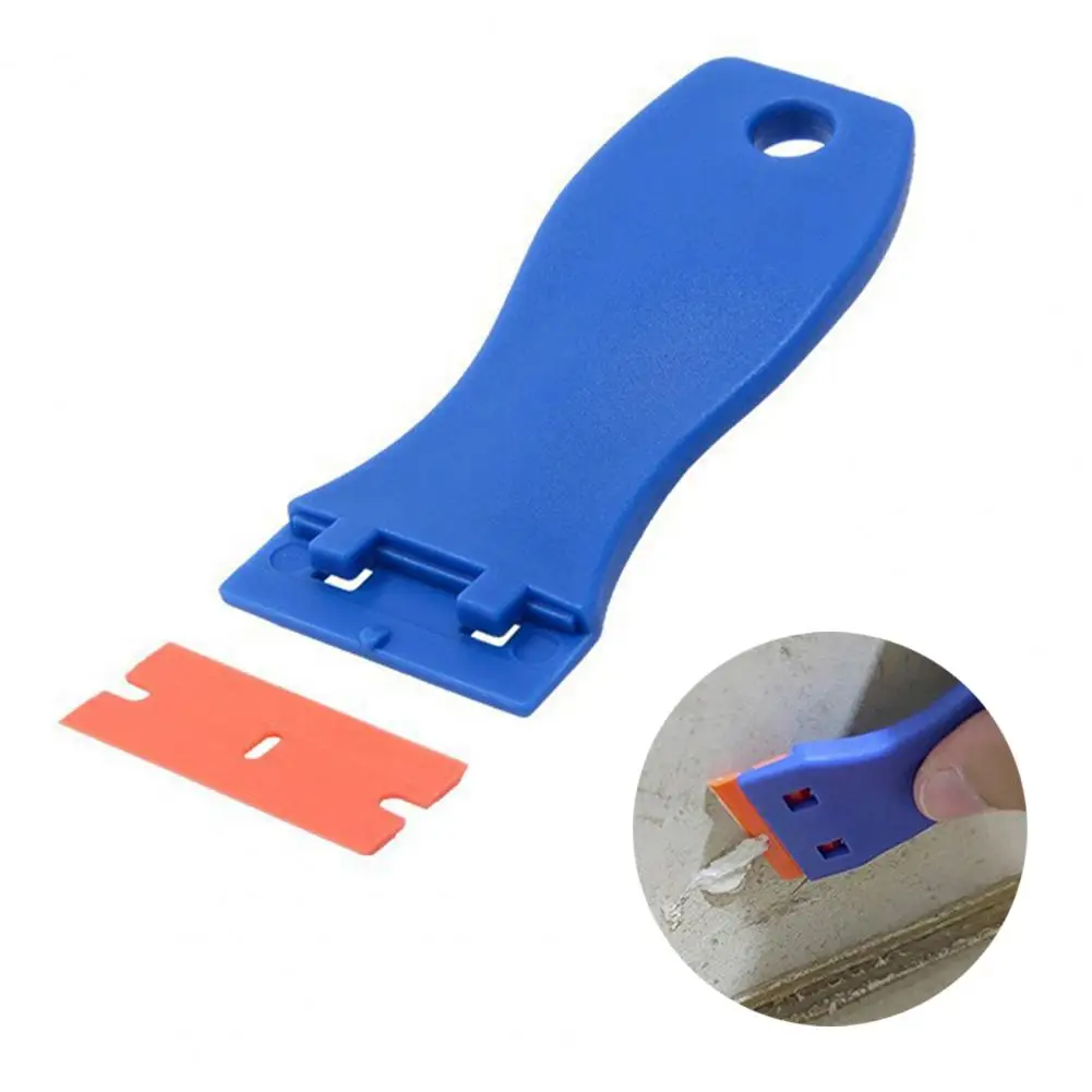 Diy Adhesive Removal Tool Versatile Glue Removal Shovel with Ergonomic Handle Replacement Blades Portable for Multifunctional