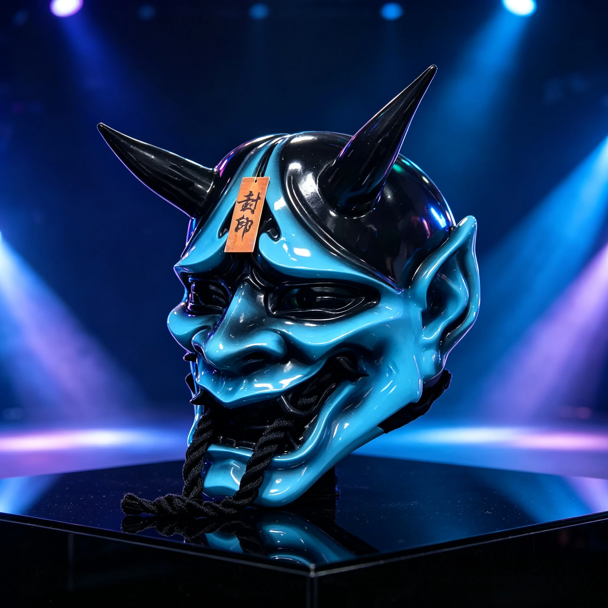 Erwachsenen-Oni-Hannya-Geistermaske aus Kunstharz, Japanische Samurai-Ninja-Dämonenmaske für Halloween, Cosplay, Karneval, Kostüm-Dekoration und Zubehör