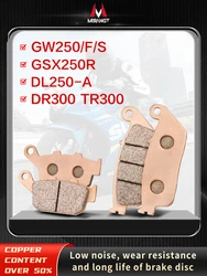 Mrrangt Motorcycle Metal sintering brake pad fit for SUZUKI GSX250R GW250 GW250F GW250S DL250 DR300 TR300 V-Strom 250