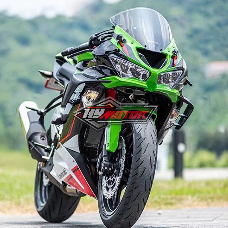 

For Kawasaki ZX-6R ZX6R ZX-636 ZX636 Motorcycle Matte Black Fairing Components Pneumatic Wing Kits Fixed Wing Fairing 2019-2023