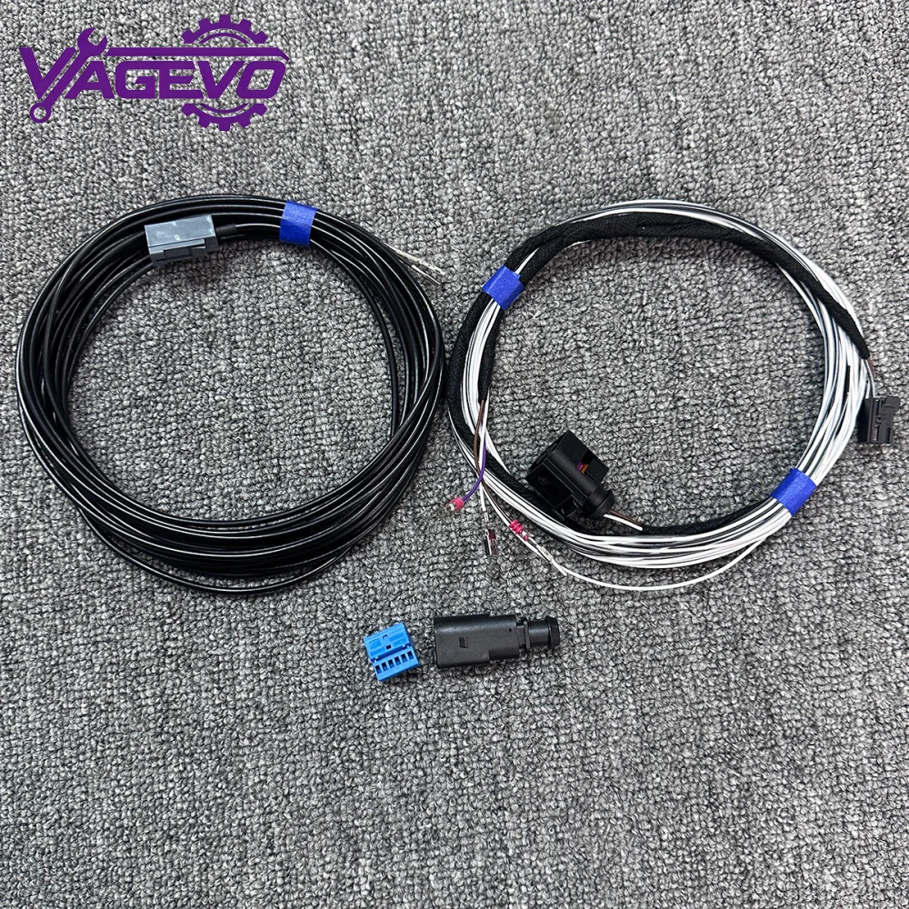 Rear View Camera Dynamic and Static Trajectory Guidance Line Camera Harness for VW Golf 7 MK7 Passat B8 Arteon T-ROC