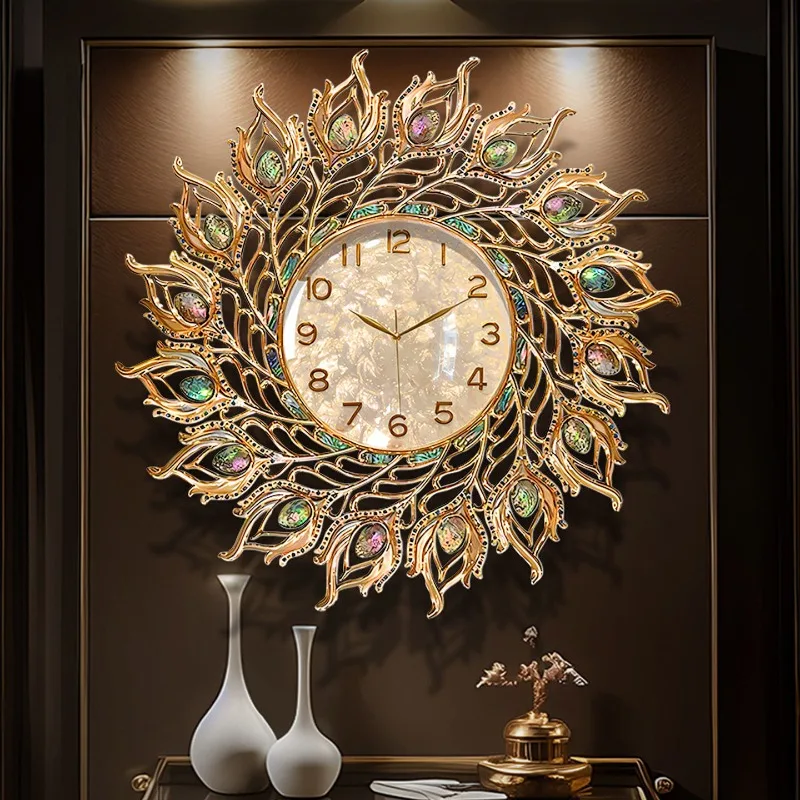 Premium Unique Gold Wall Clock Fashion Unique Nordic Design Modern Digital Clock Living Room Orologio Da Parete Home Decor Items