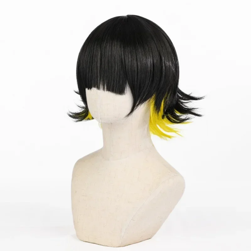 Parrucca Cosplay Anime Blue Lock Bachira Meguru per Uomo e Donna, Accessorio per Feste e Performance, Unisex, per Halloween