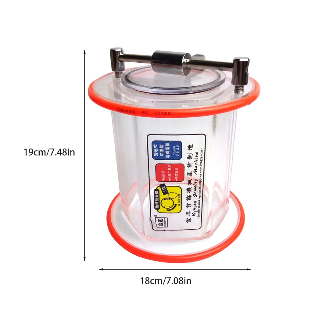 Electric Polisher Drum Acrylic Jewelry Cracks Uneven Scratch Grinding Tumbler Drum Home Handicraft Polishing Equipment