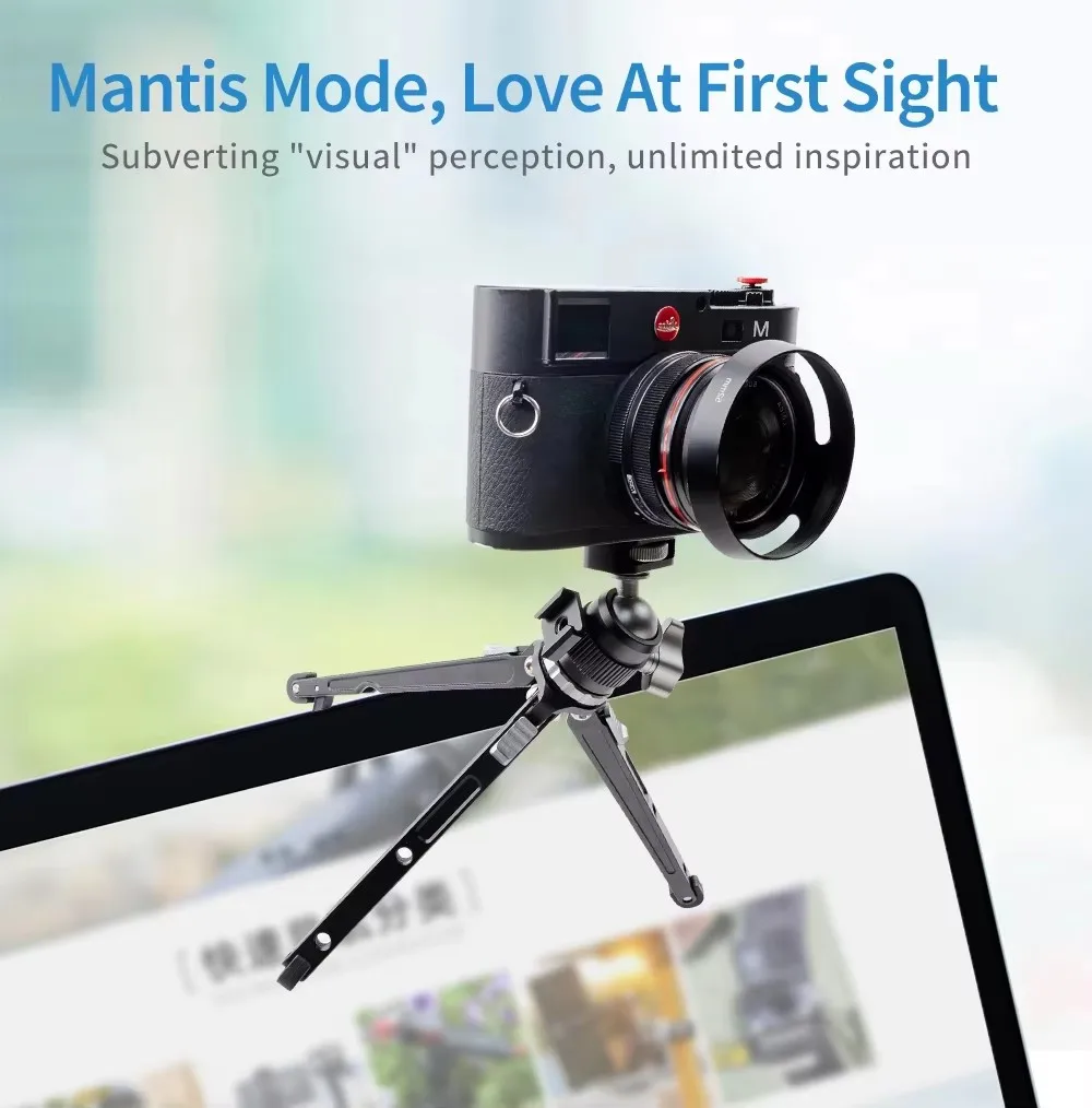 XILETU Vlogging Tripod Handheld Cold Shoe Head Micro Single Camera Phone Stand Video Blog Tripod Desktop Selfie Tripod  gimbal