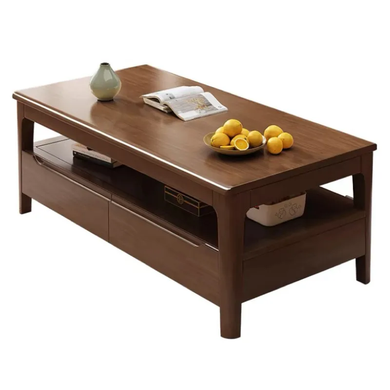 Modern Drawer Coffee Table Multifunctional Wood Nordic Living Room Coffee Table Modern Floor Wooden Stolik Kawowy Home Furniture