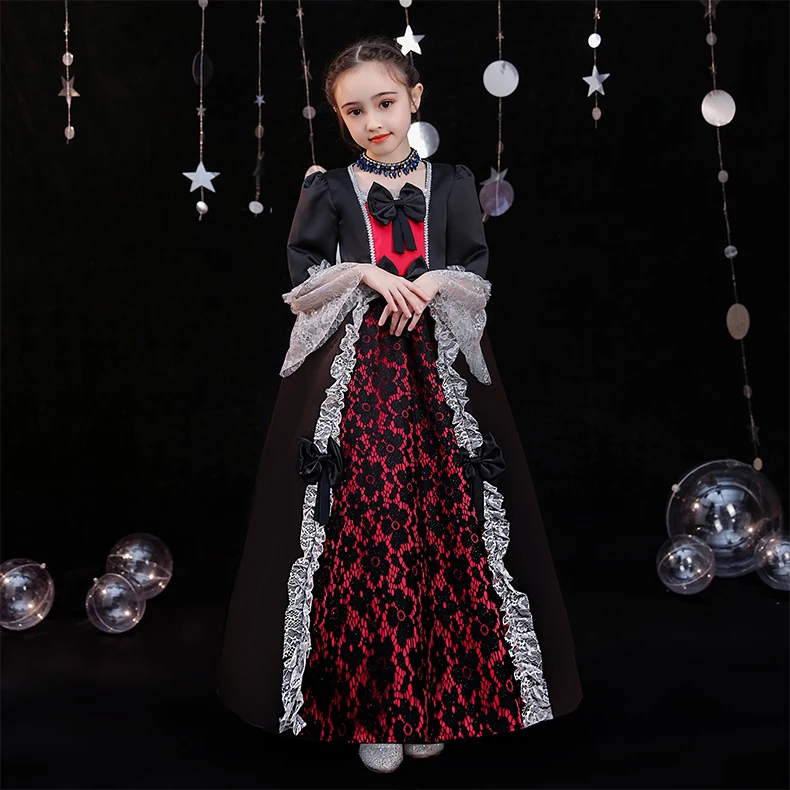 

Dress Little Girl Clothes Girls Christmas Outfit Gothic Lolita 18th Century Rococo Party Prom Dresses Hallowmas