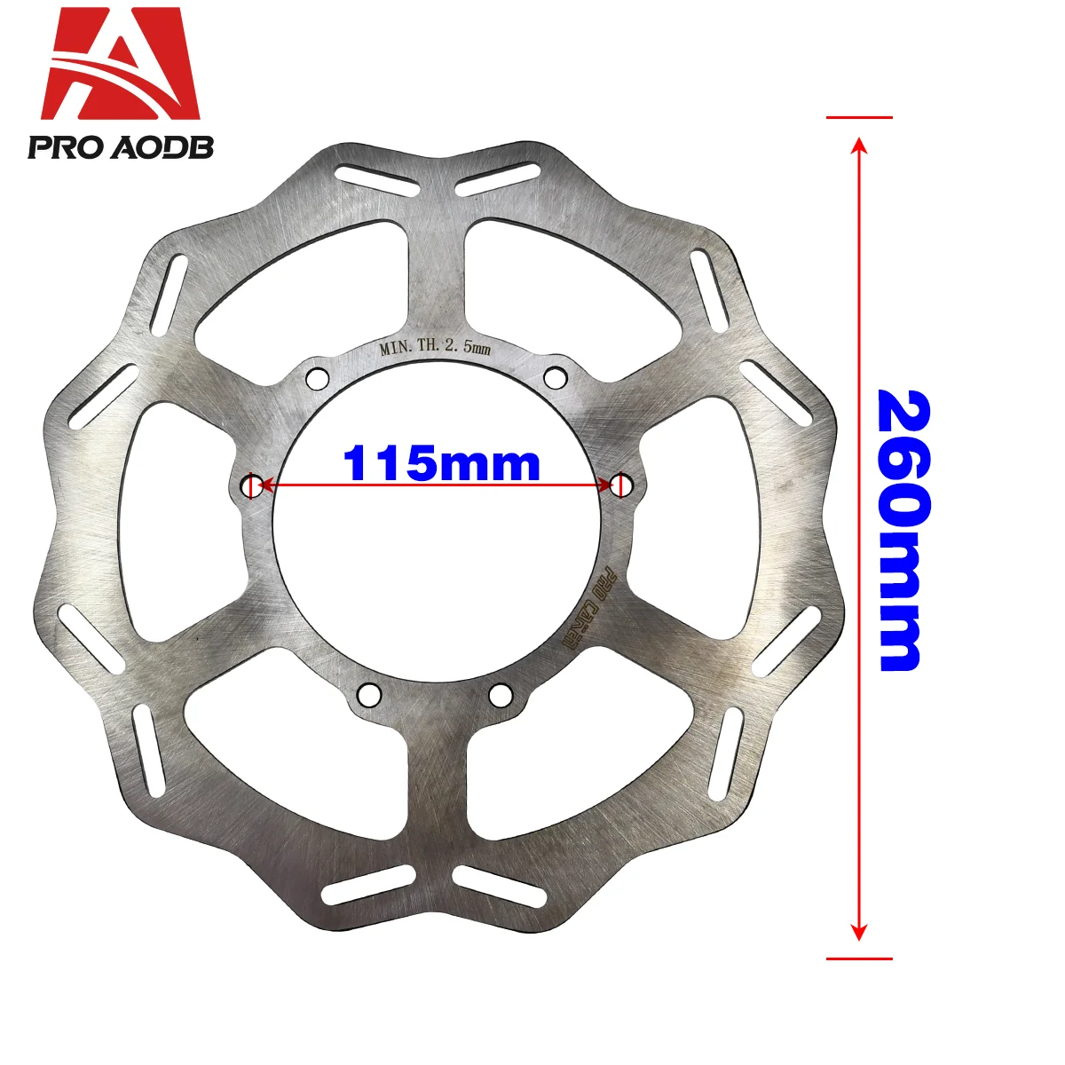 Ventilated Stainless Steel 260mm 270mm Front Brake Rotor Disc Fit Honda CR CRF 250 450 R E X RX L Dirt Bike Brake Upgrade Parts view 2
