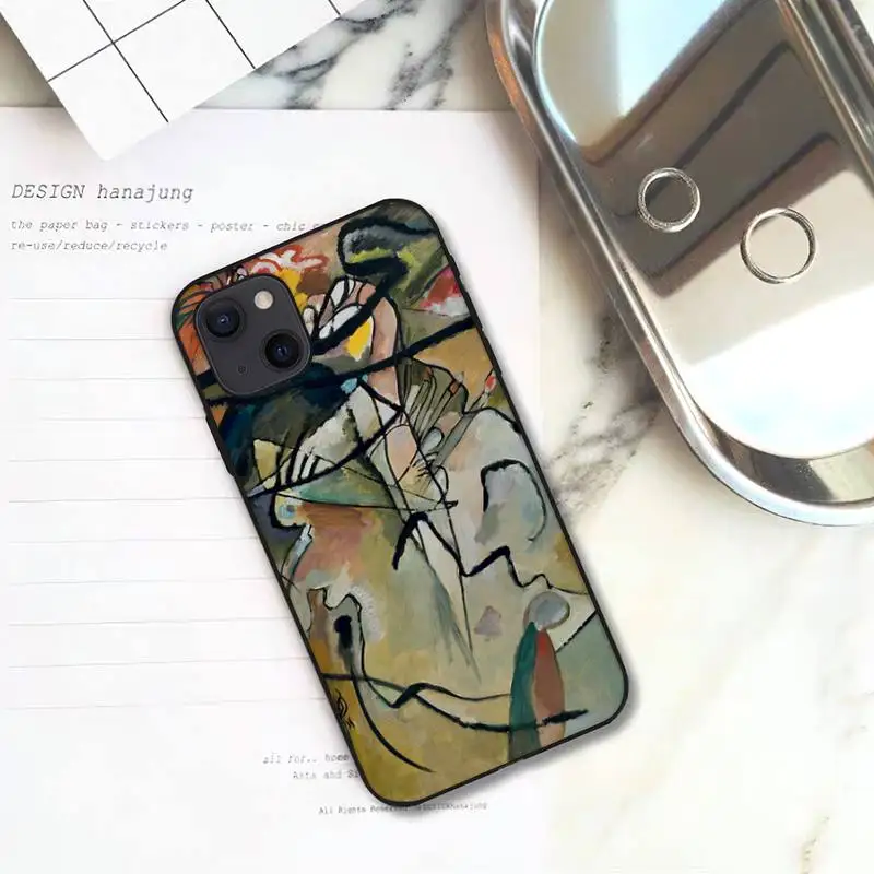 Wassily Kandinsky Abstract Artistic Phone Case For iPhone 11 12 Mini 13 14 Pro XS Max X 8 7 6s Plus 5 SE XR Shell