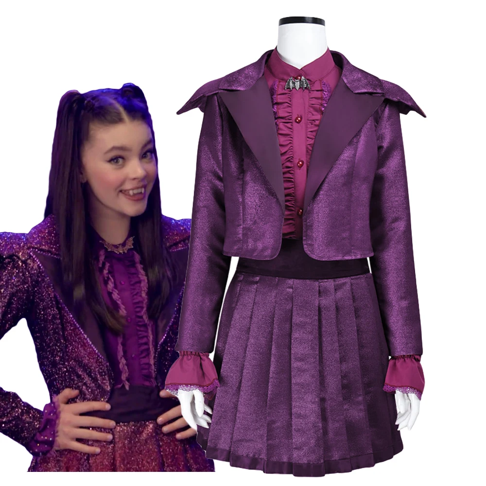 

Вампир Нана Косплей Фиолетовая Униформа Юбка Костюм Женщина Девушка Ужасающая Мягкая Игровая Куртка Рубашка Юбка для Женщин Хэллоуин Вечеринка