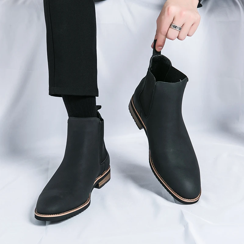 Men Chelsea Boots Classic Business Men Boots