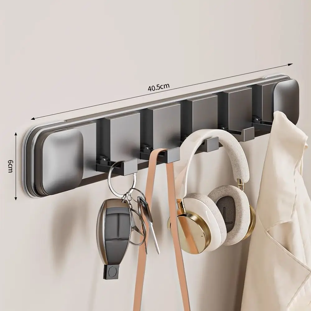 

Foldable 5 Hooks Suction Cup Hook Heavy Duty Traceless Robe Coat Hangers Removable No-Punch Hats Clothes Storage Hook Shower