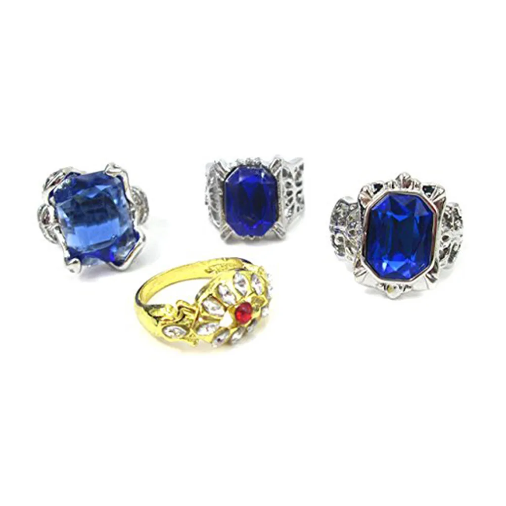 Brdwn Black Butler Ciel Phantomhive Sebastian Michaelis Rings Set Cosplay Costume Accessories Props 9Pcs/set