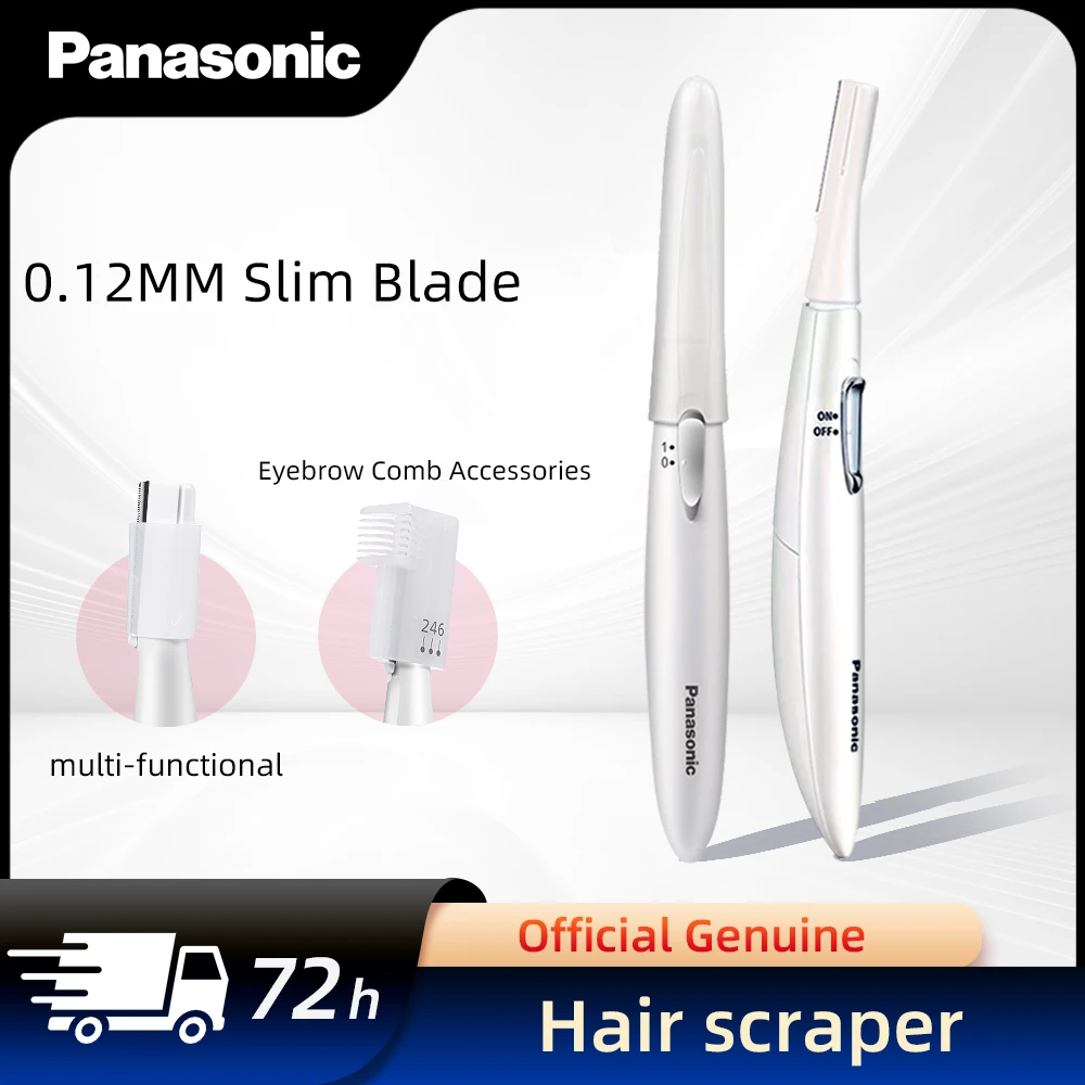 

Panasonic Electric Eyebrow Trimmer Electric Face Eyebrow Hair Trimmer Mini Portable Women Body Shaver Remover Blade Eye