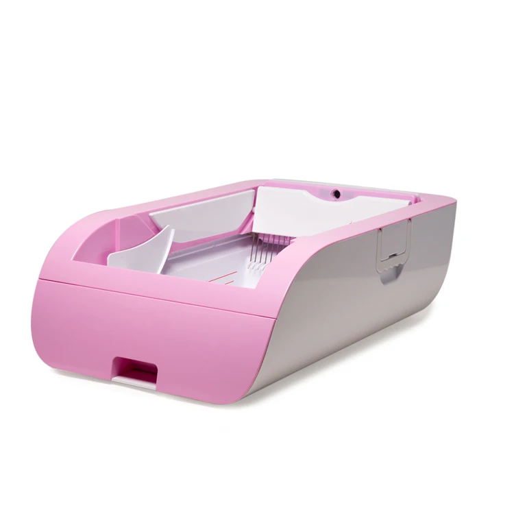 Pink Cat  Box Odor Control Multi Cat Self Cleaning Automatic Cat  Box for Home Pet Store