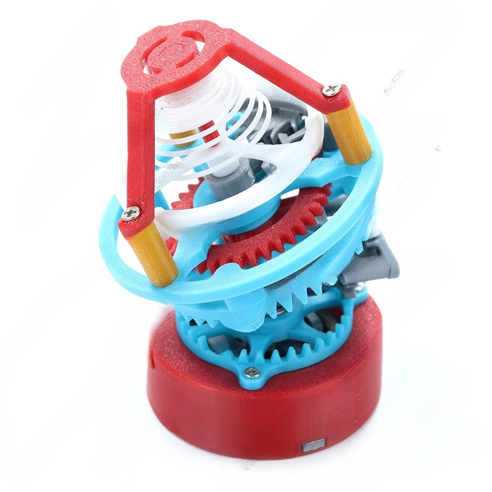 3D Printing Model Mechanical Tourbillon Model  7x7x10CM Watch Science Principle DIY Handmade Ornament