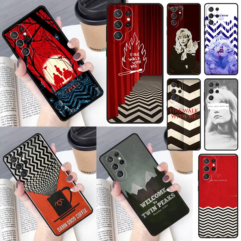 Fire Walk With Me Twin Peaks Cover For Samsung Galaxy S23 Ultra S22 S20 S21 FE S8 S9 S10 Plus Note 10 20 Ultra phone Case