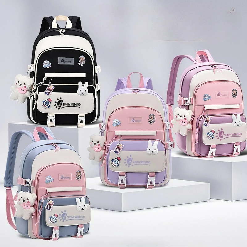 Girl School Bag Cute High School Students Junior High School Students Primary  Grades 3 To 5 and 6 School Students Backpack