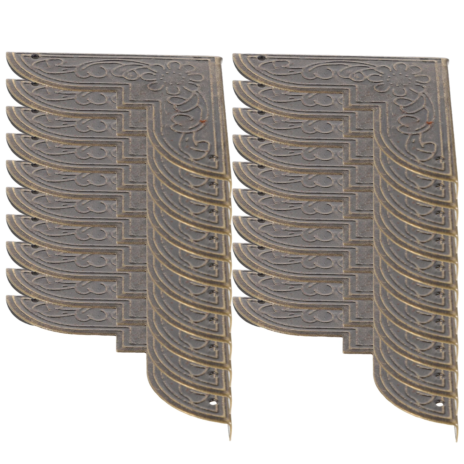 

20 шт., металлические защитные уголки, декоративные уголки для коробок, винтажные защитные ограждения для деревянного корпуса, защитная фурнитура, шкатулка для драгоценностей