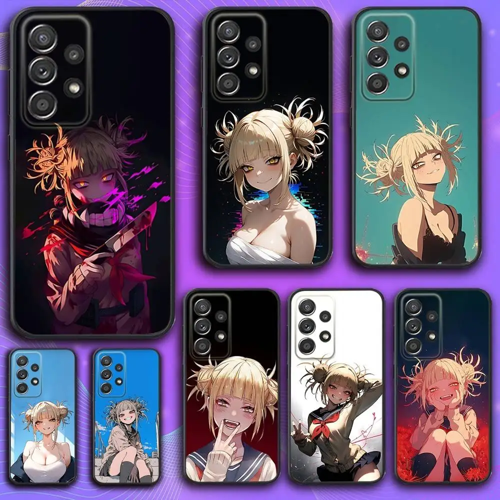 

My Hero H-Himiko Toga Phone Case For Samsung S 25,24,23,22,30,21,10,9,Ultra,Plus,Lite,FE,4,5 G Soft Black Case