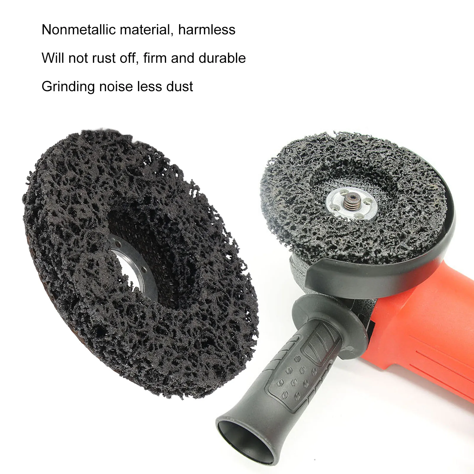 Paint Stripper Strip Disc Stripping Wheel 4.5in Black Waterproof Rust Resistant Low Noise Paint Removal Disc for Stainless Steel