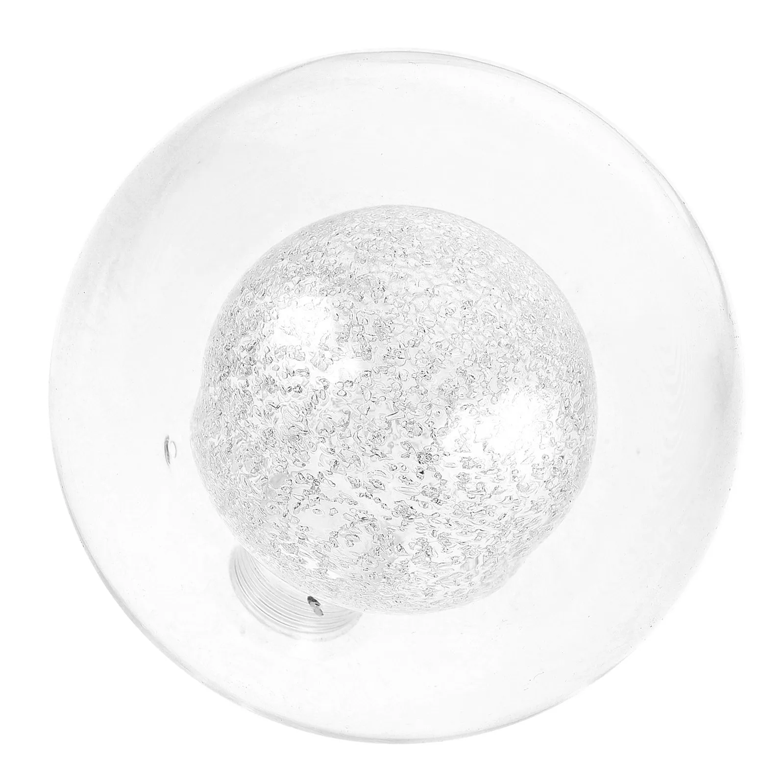 Round Frosted Glass Lamp Shade Crystal Clear Transparent Sphere Design Safe Smooth Edges for Hanging Pendant Floor Table Bedside