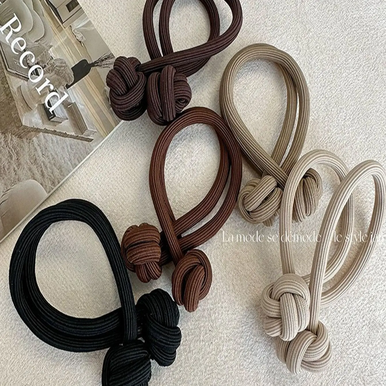 1PC Korean Strong Women Hair Scrunchies Girls Elastic Hair Rubber Bands Ponytail Hair Holders Tie Accessories