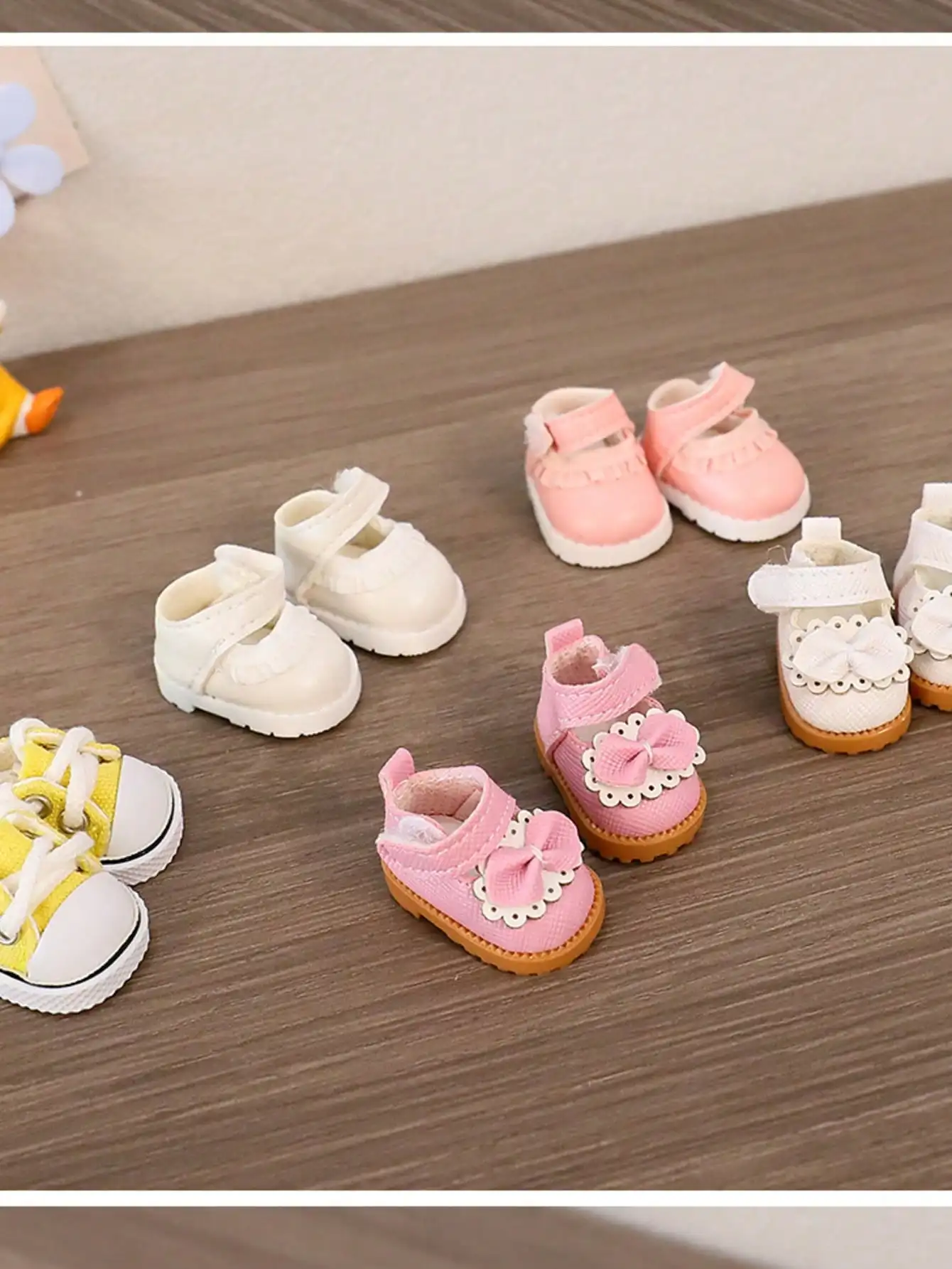 Geeignet für Labubu-Mendschuhzubehör, Schuhsets, kleine Lederschuhe, 3,8 cm, perfekte Wahl für Geburtstagsgeschenke