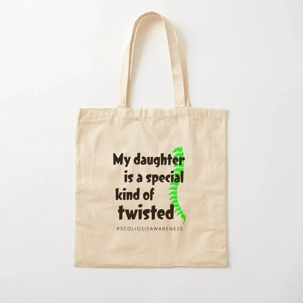 

Scoliosis Awareness Month - Daughter Tote Bag cloth bag woman free delivery bags Tote Bag