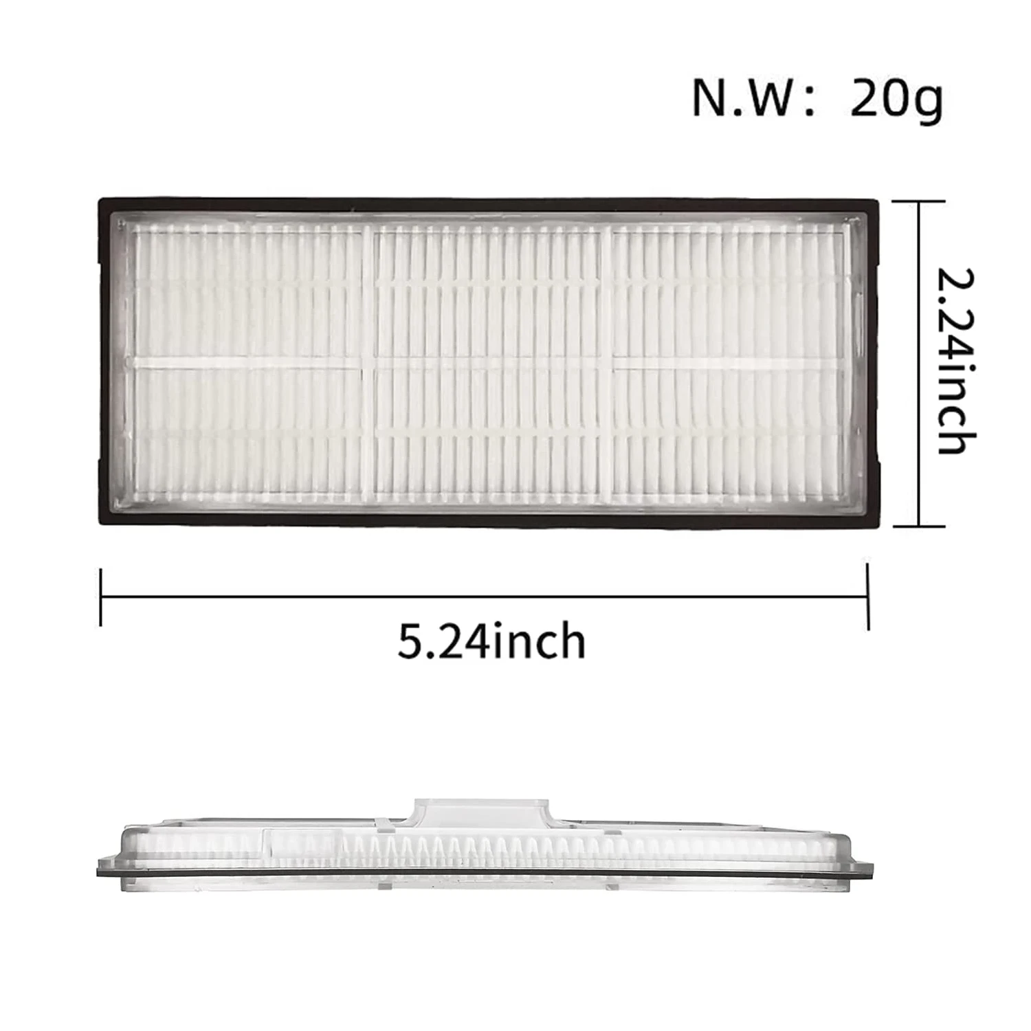 Accesorios de repuesto para aspiradora XiaoMi Roborock S7, S70, S75, S7Max, S7Max, T7S, T7S Plus, filtro Hepa