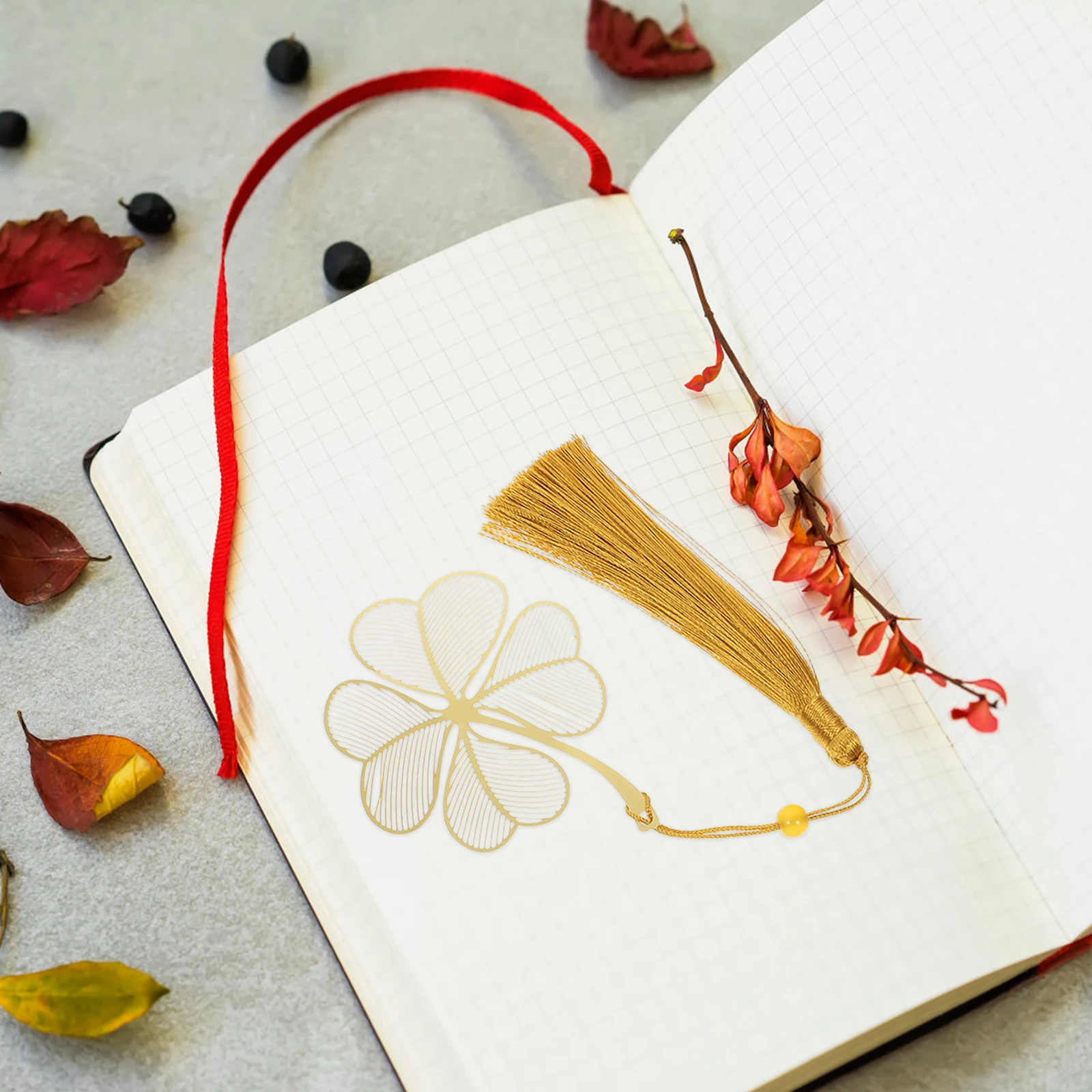 

3pcs Bookmarks Floral Leaf Design Page Markers for Metal Bookmarks Book Lovers Easy Storage Gifts Students