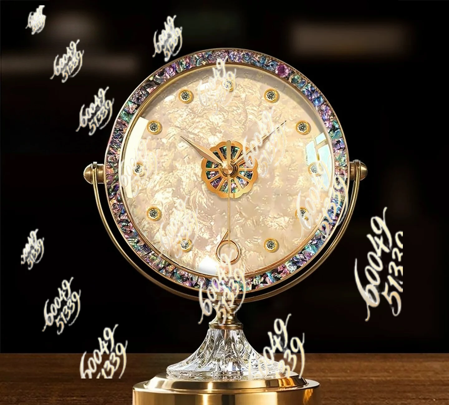Apply to classy shell clock living room desktop clock new arrival clock decoration