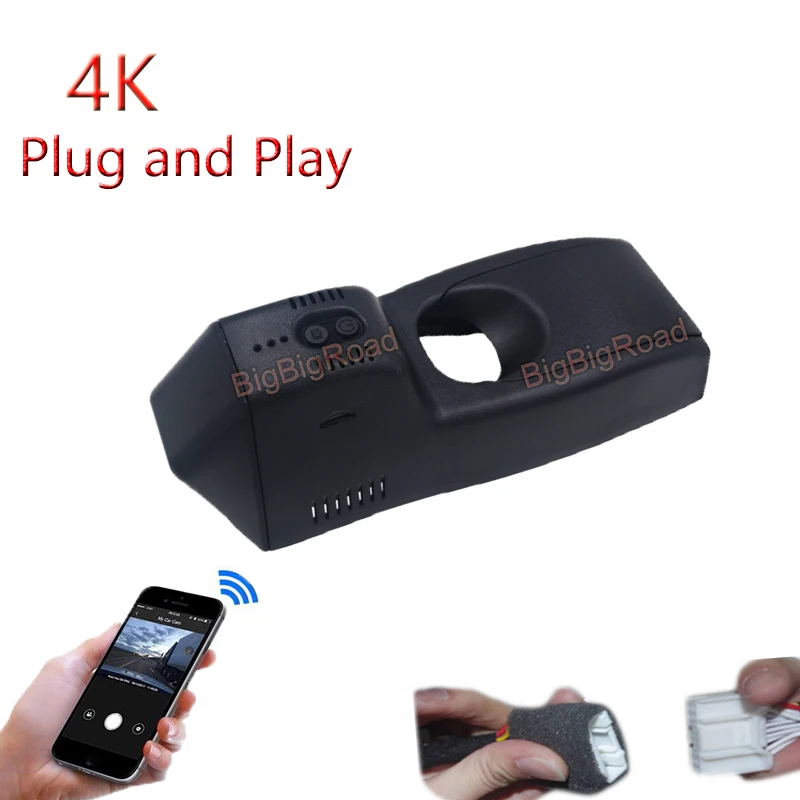 4K Plug And Play Car Wifi DVR Video Recorder Dash Camera For Cadillac SRX 2013-2019 XT5 2016 XT4 2018-2021 ENVISION 2018