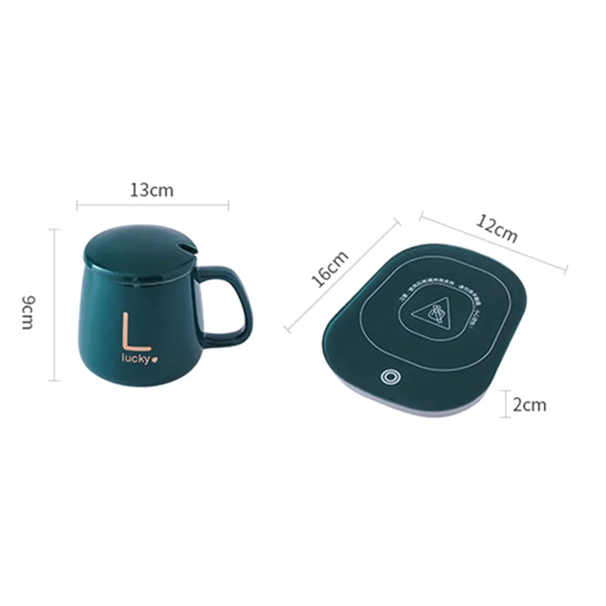 New Heating-Cup of Electric Coffee Via USB, Gift Box Heating Plate and Coffee Cup, Cup of Hot Tea, Coffee, Milk