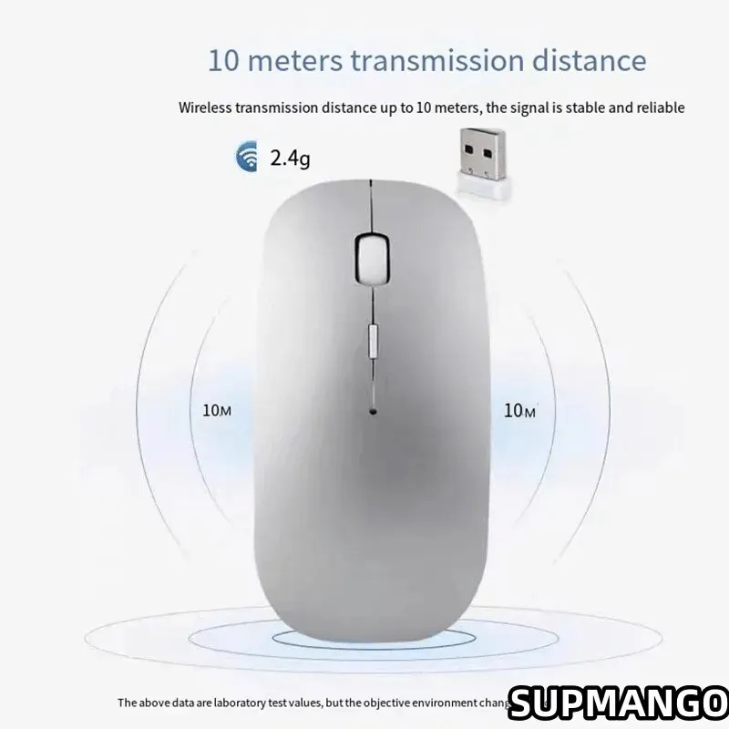 Wireless Mouse USB Mute Office Home Desktop Computer Laptop Battery Ultra Thin Mouse Wireless